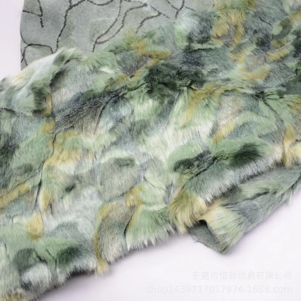 1yard High-grade Jacquard Soft fox fur,colorful felt cloth,Plush carpet mats fabric,DIY handmade faux fur fabric