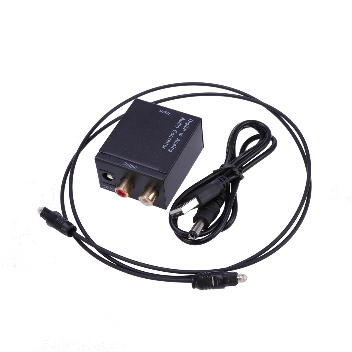 

Digital Audio Converter Aluminum Optical Spdif To Analog L R 24Bit 96Khz For Dvd Ray Home Cinema