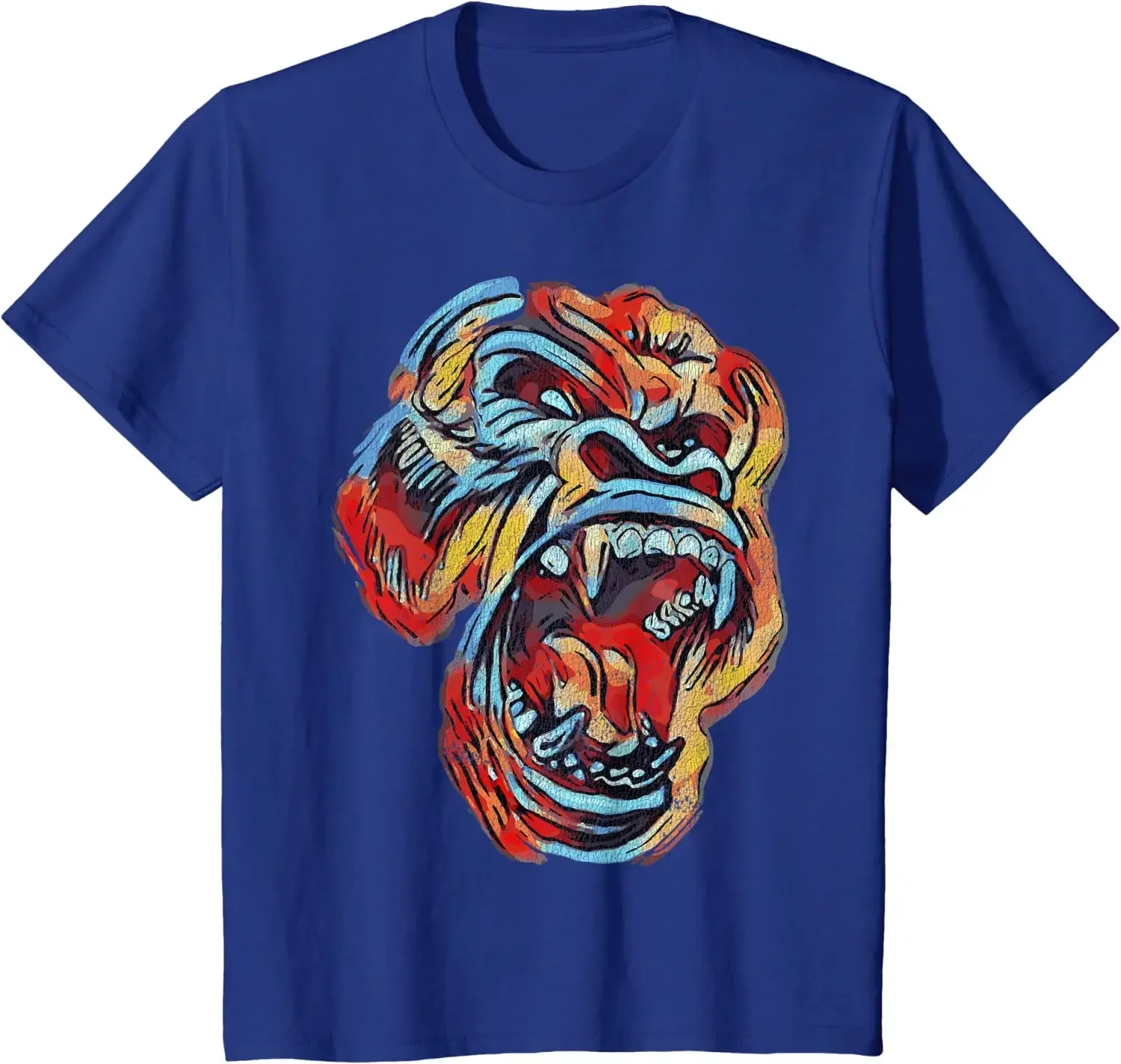 

Colorful Silverback Gorilla Image Gorillas Picture Ape Gift T-Shirt Cotton Daily Four Seasons Tees Mens T Shirts Shirts for Men