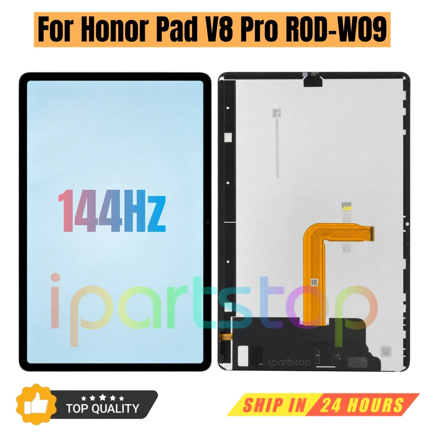 iParts Replacement New Display for Honor Pad V8 Pro ROD-W09 144Hz LCD Touch Screen Digitizer Assembly Black OEM