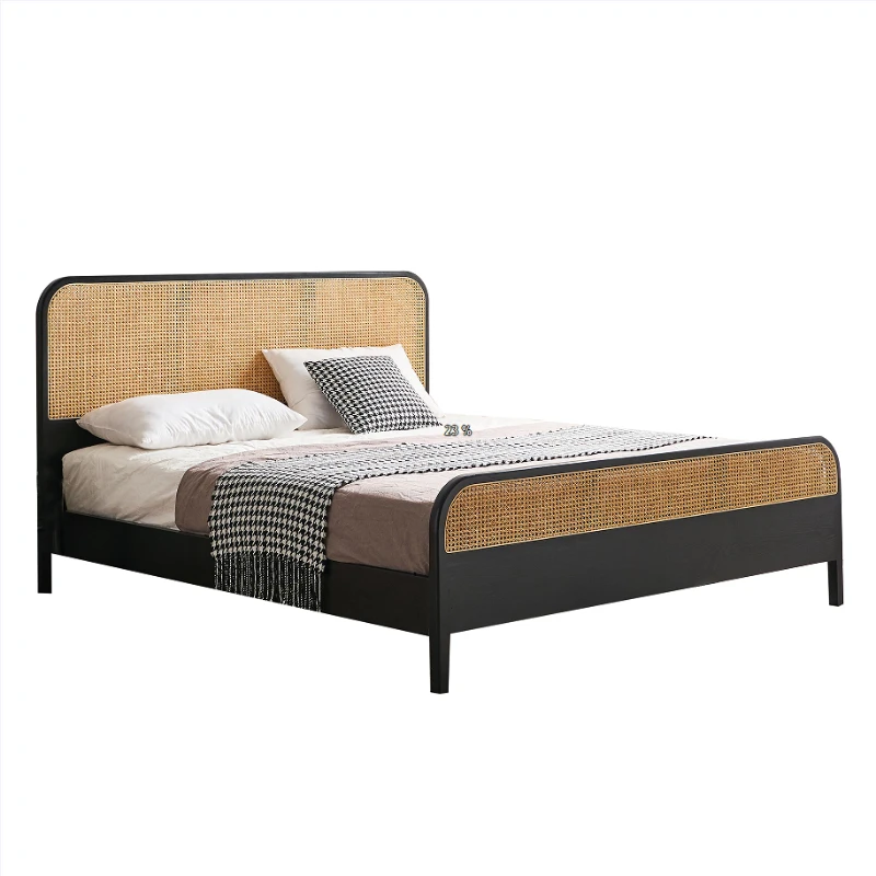 

Old Paris Rattan Bed Modern Minimalist Double Bed French Style Rattan Bed M Bed & Breakfast