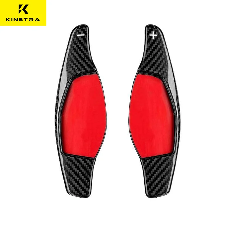 

For Audi R8 RS3 RS4 Real Carbon Fiber 2pcs/lot Car Steering Wheel Shift Paddle Shifter Patches Extension Replacement