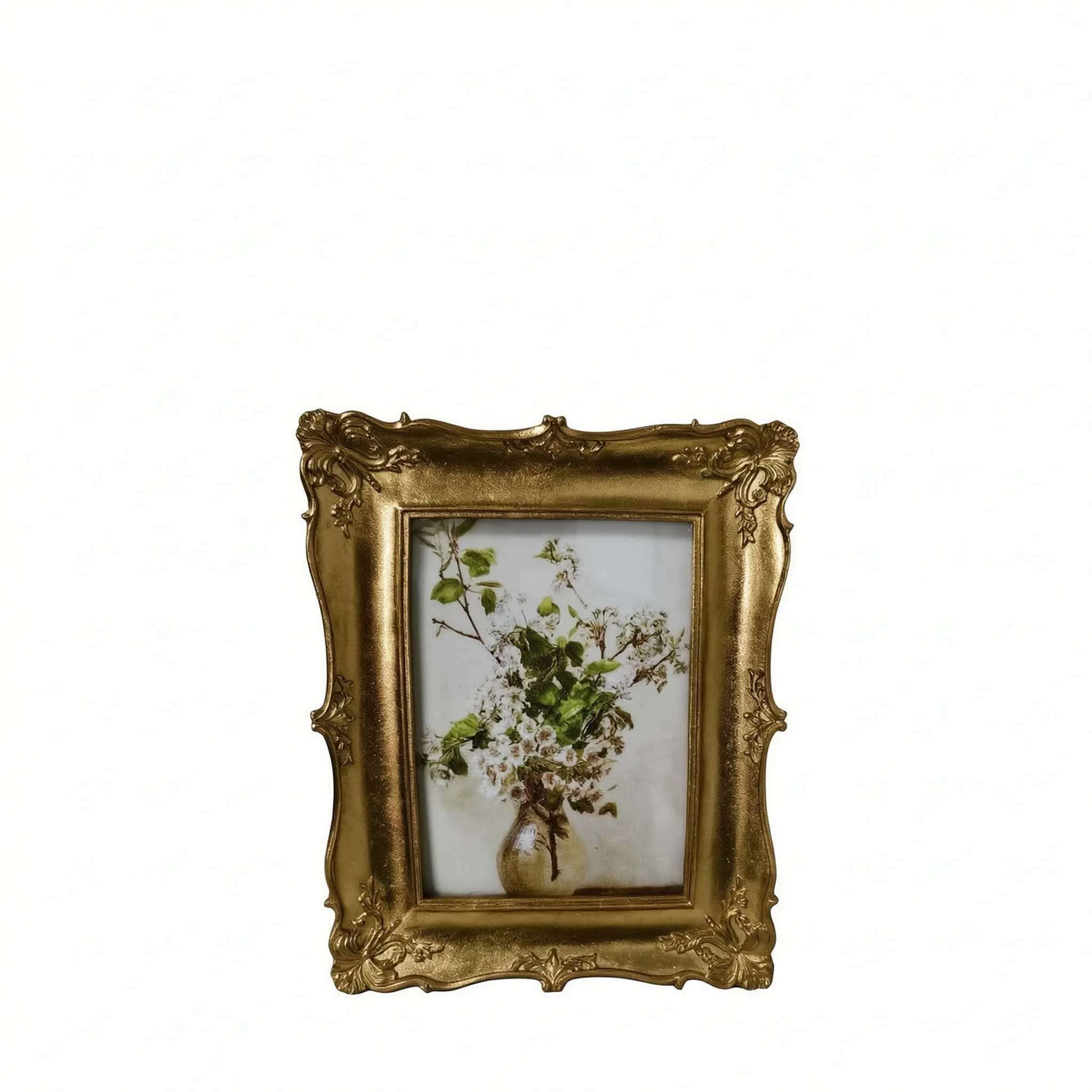Ornate Tabletop Frame French Style Frame Classic Decorative Carved Resin Antique Style