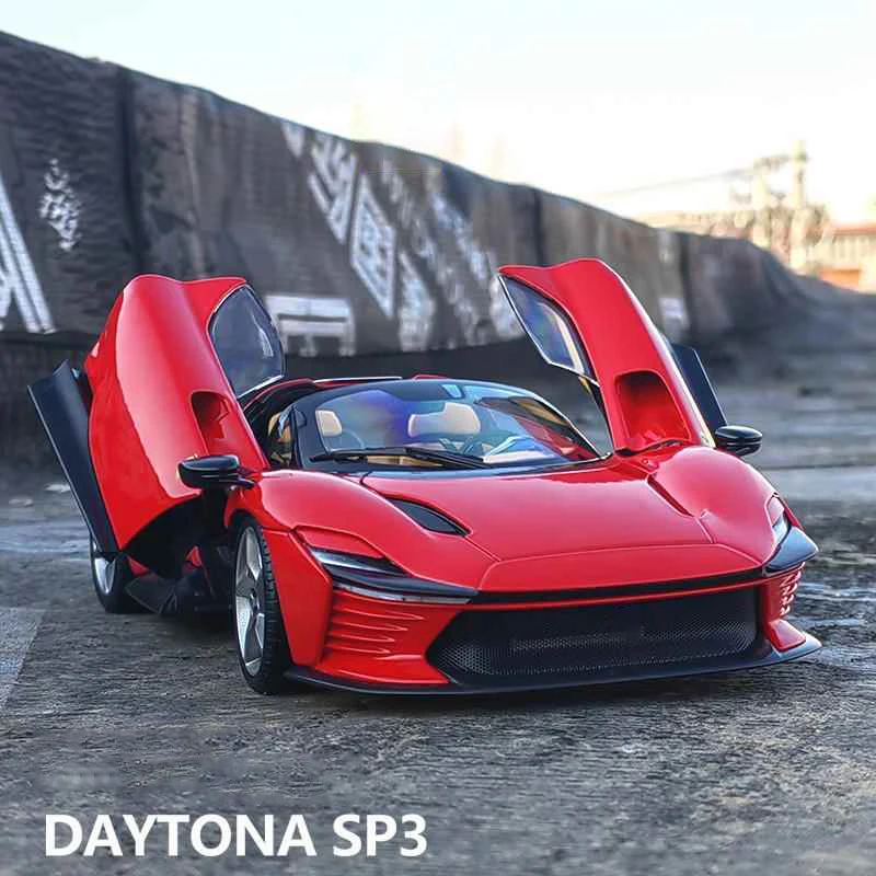 

1:22 Daytona SP3 Supercar Alloy Car Diecasts & Toy Vehicles Metal Toy Car Model Sound and light Collection Kids Toy