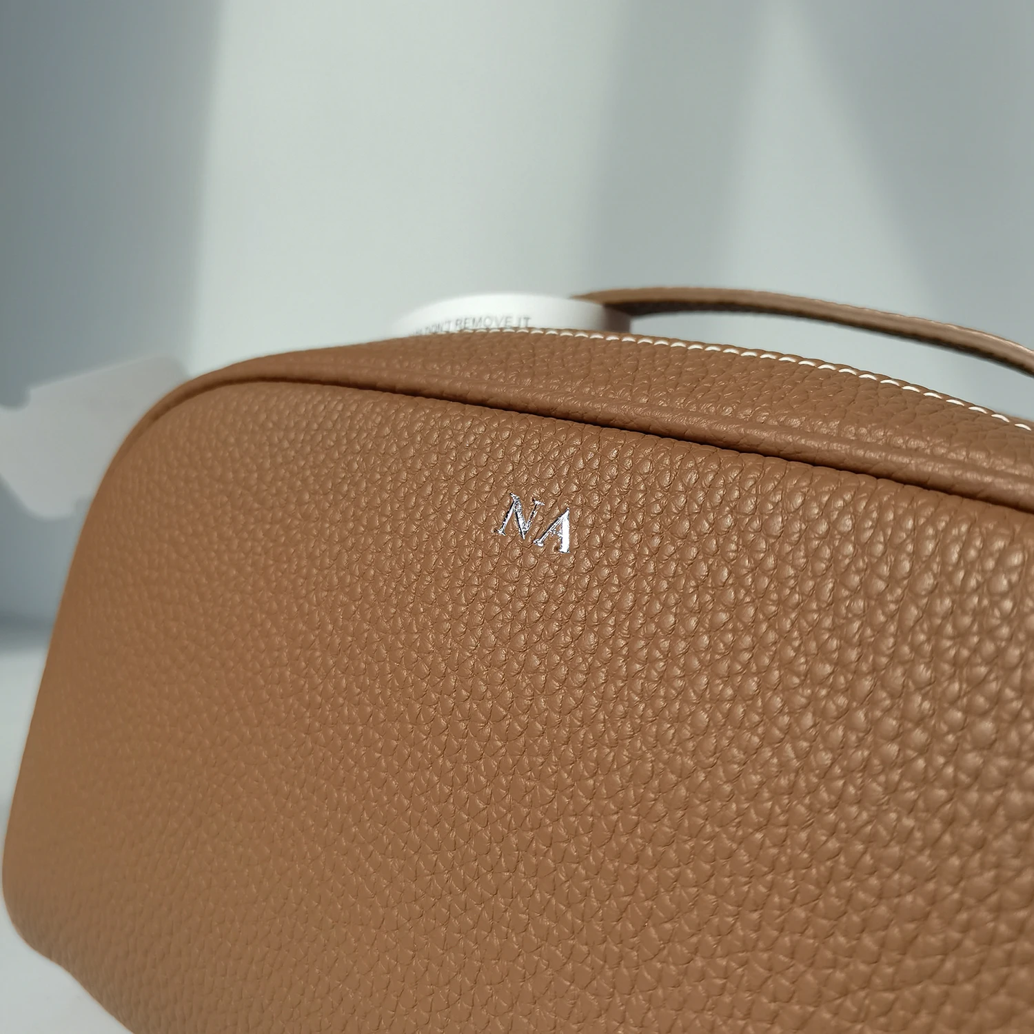 Erstklassige Kosmetiktasche aus Rindsleder für Damen, Hochwertige Tragbare Reise-Kosmetiktasche mit Großer Kapazität, Weiche Luxus-Toilettentasche – Detail 4