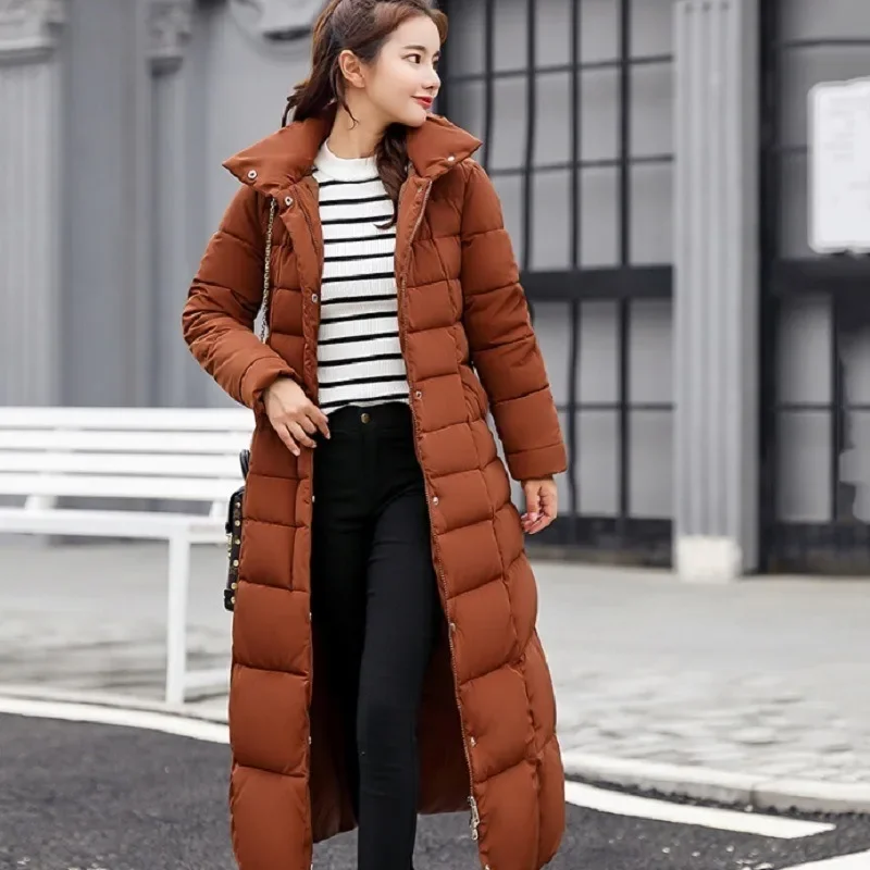 

Women's Jacket Women's Long Down Coat with Big Fur Collar, Thick and Warm for Winter Winter Coat Women Coat Women