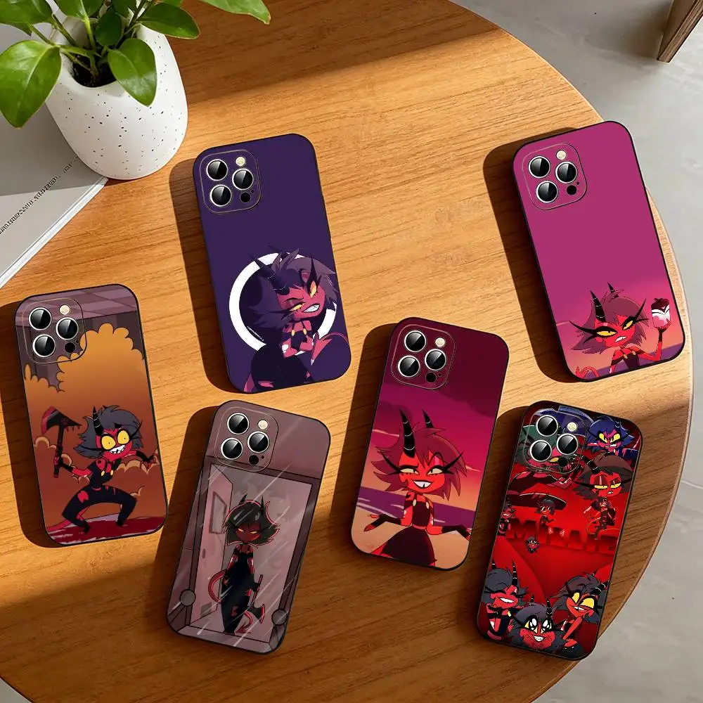 

H-Helluva Boss M-Millie Phone Case For iPhone 17, 16,15,14,13,12,11 Plus,Pro Max, Others Soft Black Cover