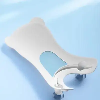 حوض غسيل للأطفال حديثي الولادة، حوض استحمام مريح ومحمول، دعم مبطن ناعم للرضع، غسل يدوي للوجه، حمام مدمج