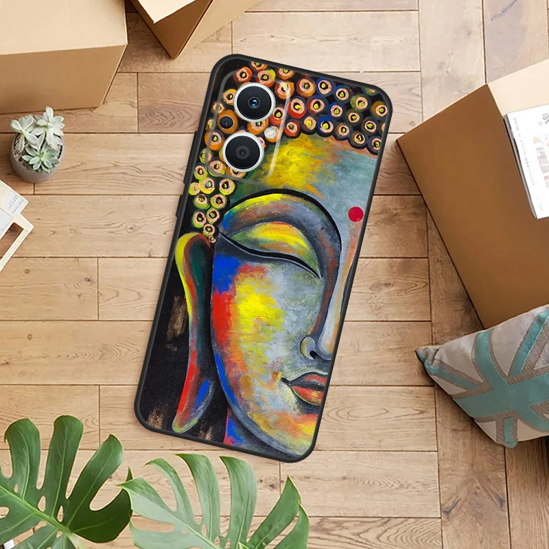 Funda de teléfono Gautama Buddha para OPPO Reno 14 12 11 13 F 10 Pro 8T 8 Lite OPPO Find X9 X8 X6 X5 Pro contraportada