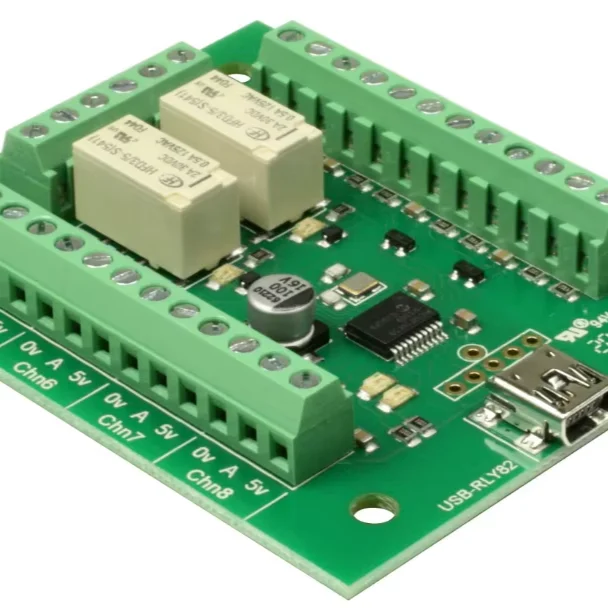 USB-RLY82 - 2 Channel USB Relay Module Development Board