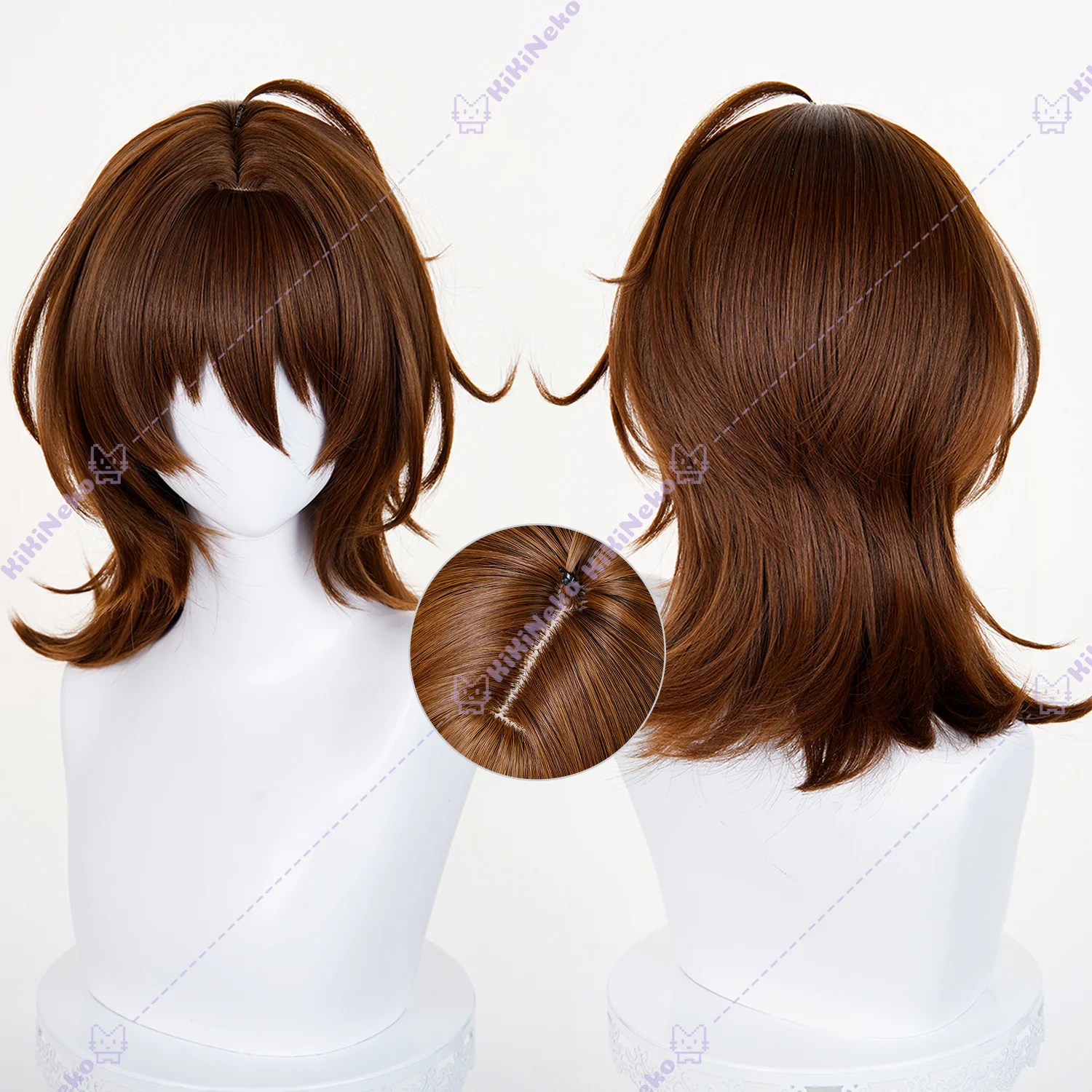 Game Pretty Derby Agnes Tachyon Cosplay Wig Ear Tail Umamusume Agunesu Takion Superluminal Princess For Hallowmas Party Adult image 3