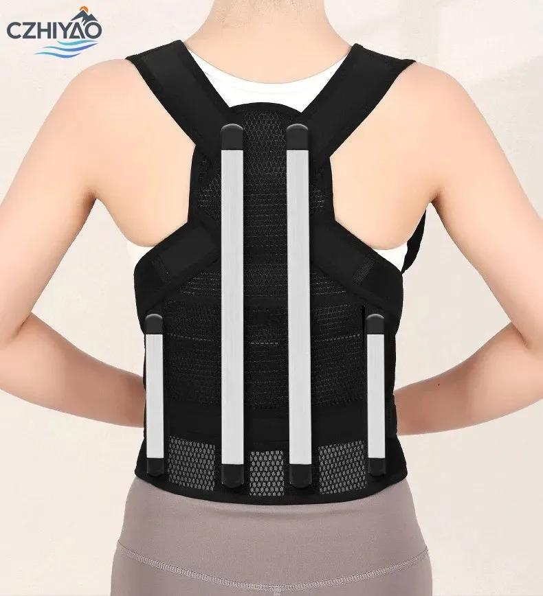 

CZHIYAO 1 Pc Back Support Posture Corrector Shoulder Straightener Adjustable for Correcting Scoliosis Hunchback Chest and Spine