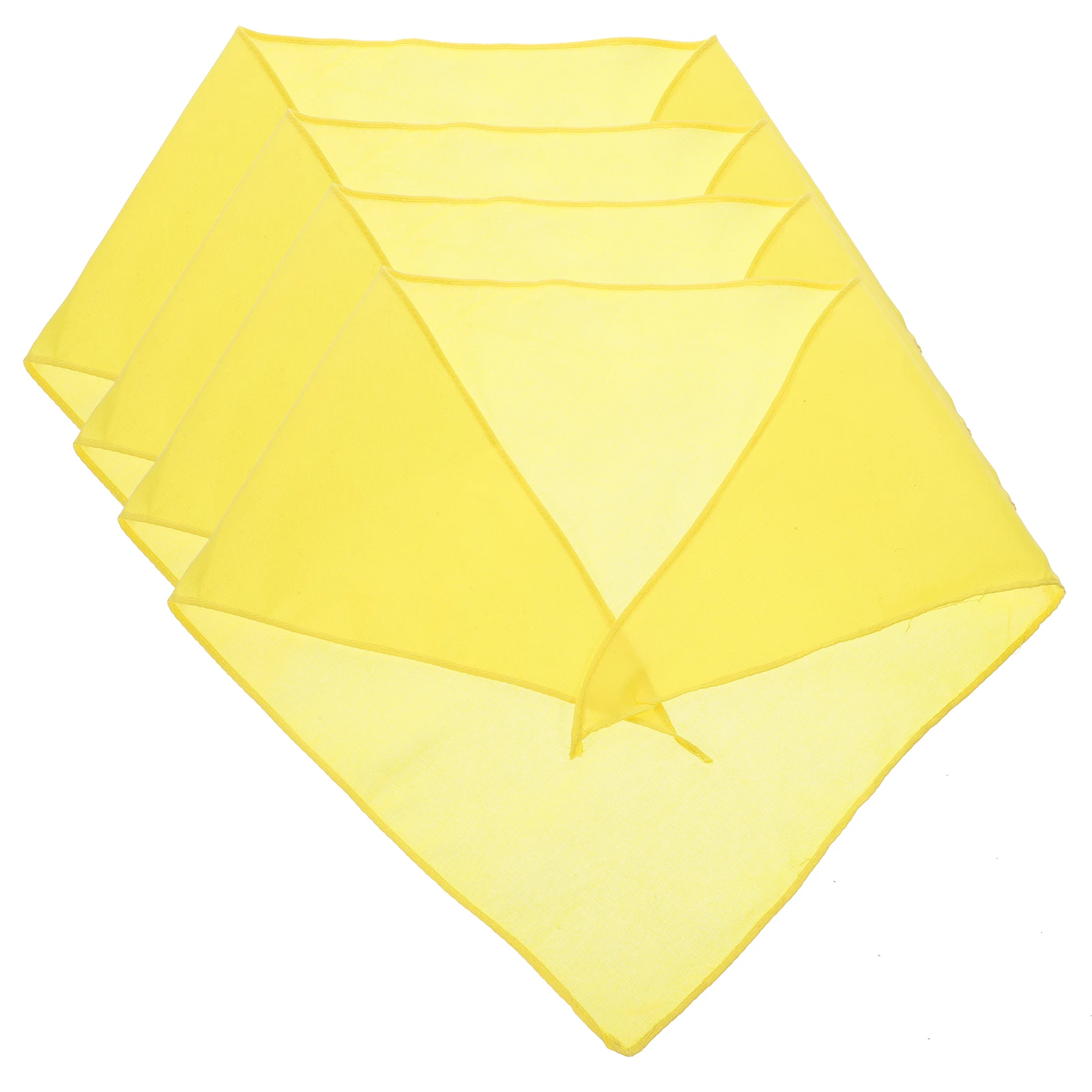 4pcs Dog Large Size Polyester Triangle Scarf Dog Polyester Bandana Pet Photo Prop Washable Outdoor Party Decor Accessory