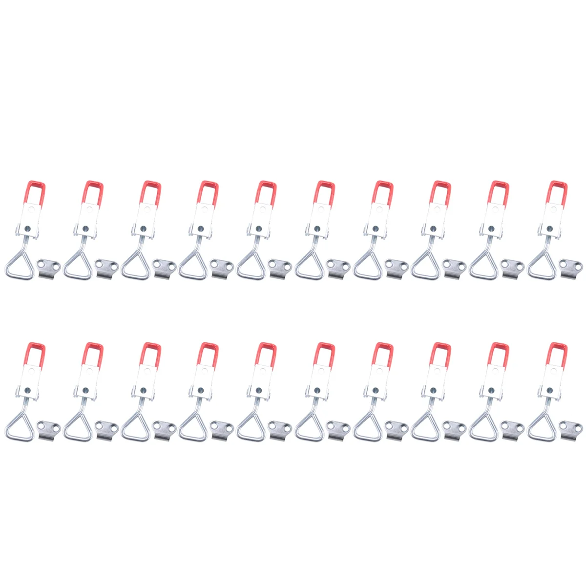 LLXA 20 Pack Adjustable Toggle Latch Clamp 4001, 330 Lbs Holding Capacity, Heavy Duty Quick Release Pull Latch Toggle Clamp