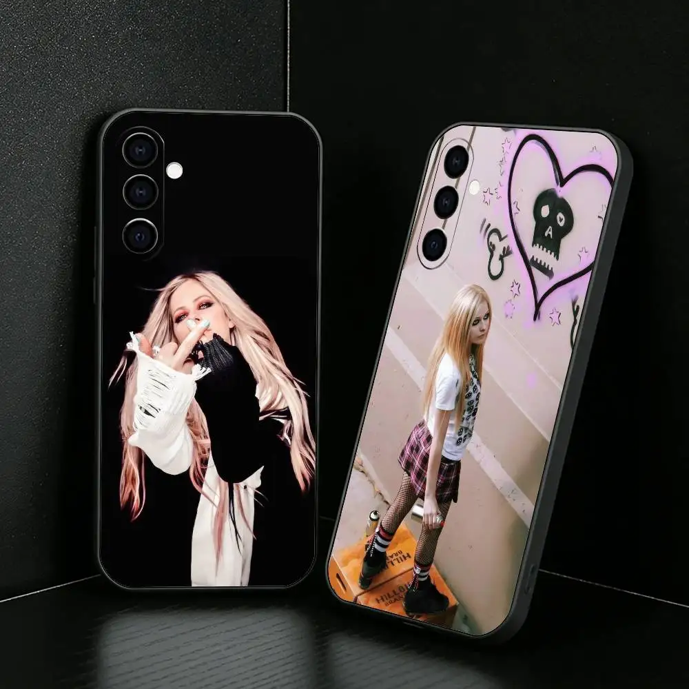 

Y2K A-Avril L-LavignES 00S Phone Case For Samsung Galaxy A73,A72,A71,A70,A52,A51 Others Soft Black Cover