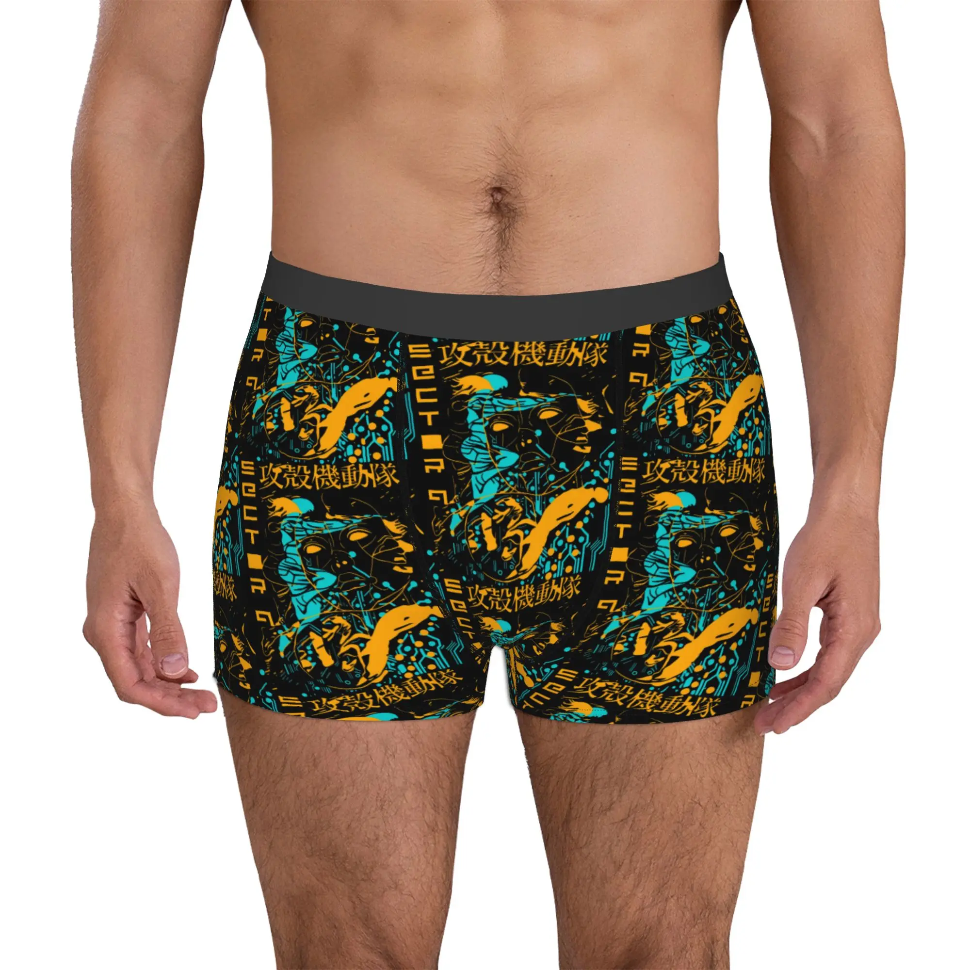 

Motoko KusanagiGhost In The Shell Underwear Men Printed Comics Anime Boxer Shorts Panties Briefs Breathable Underpants