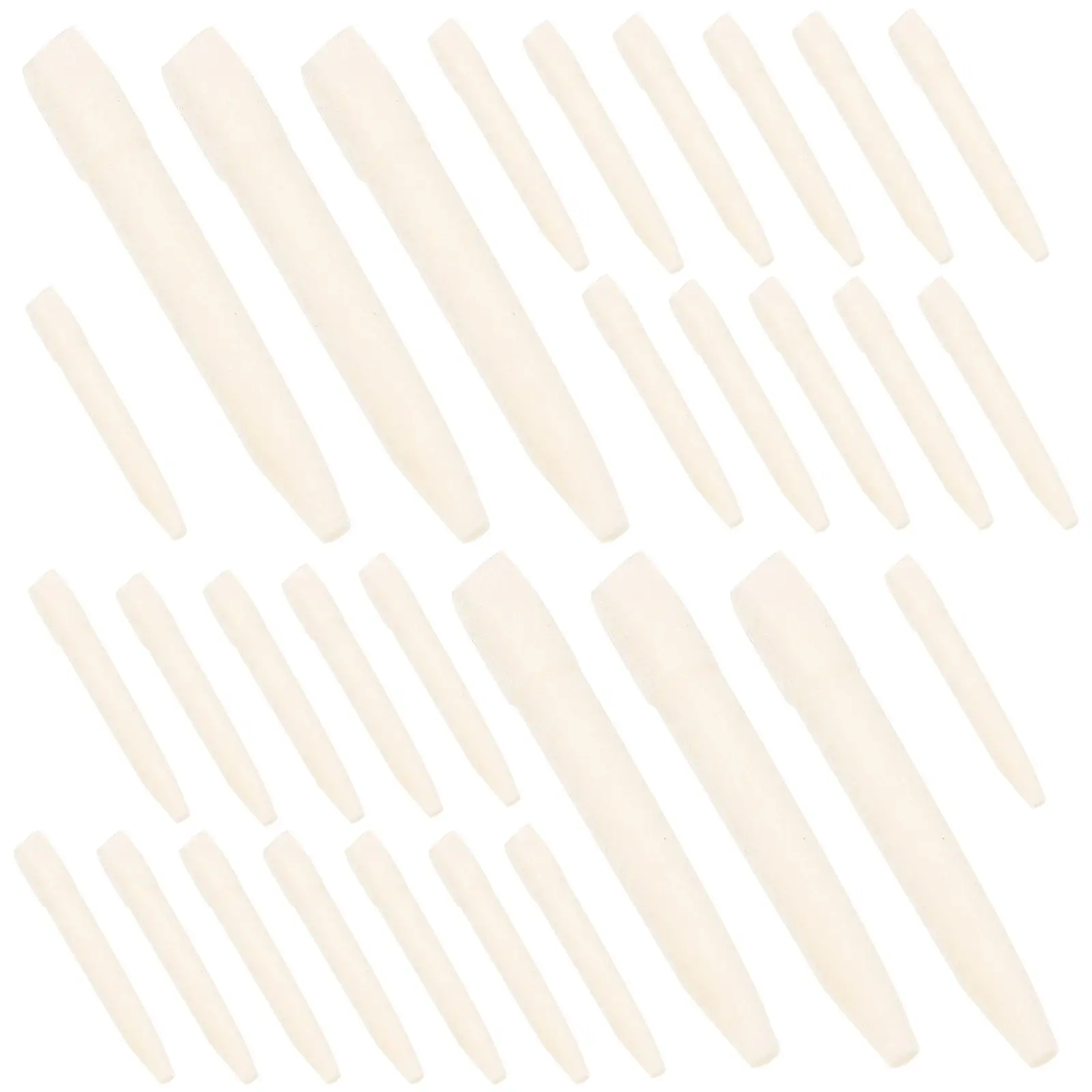 

50 Pcs Color Replacement Refill Paint Pen Marker Tips Writing Brush White for Markers
