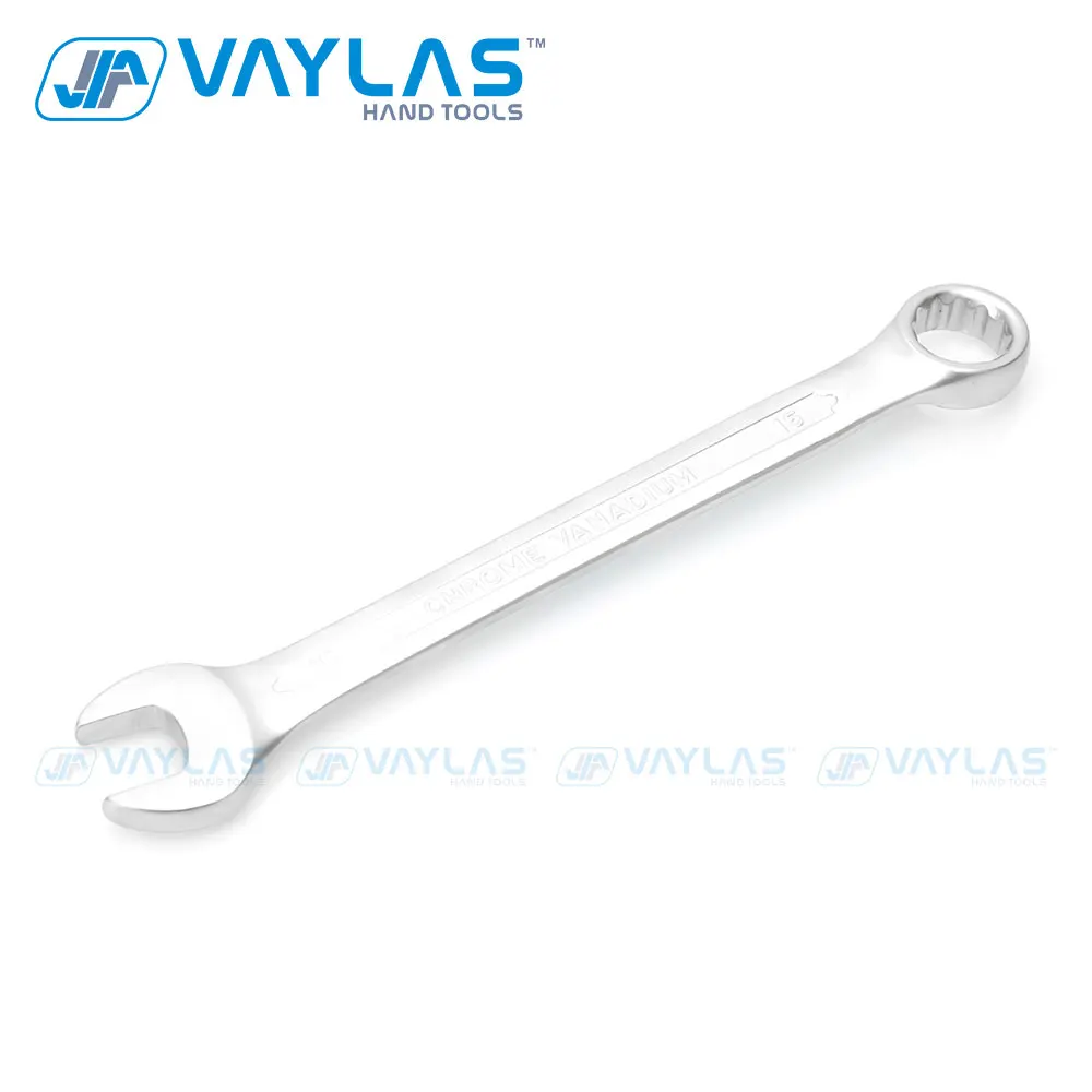 VAYLAS  12pcs set Metric Matte Combination Wrench Fixed Ratcheting and Open End Spanner Repair Hand Tools 6~22mm