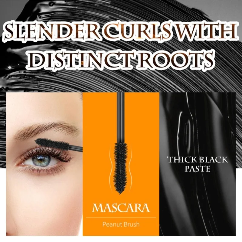 Máscara de pestañas 4D de diamante a la moda, resistente al agua, para rizar voluminoso, alargar las pestañas, a prueba de manchas, a prueba de escamas, uso largo de día, 1 Uds.