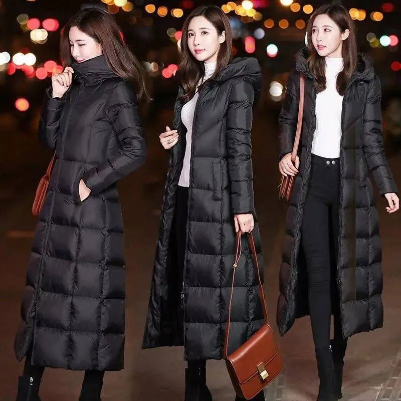 

Padded Clothes Women's New Foreign Style Medium And Long Warm Large Size Winter Coat Thickened Outer Wear Women's Padded Jacket