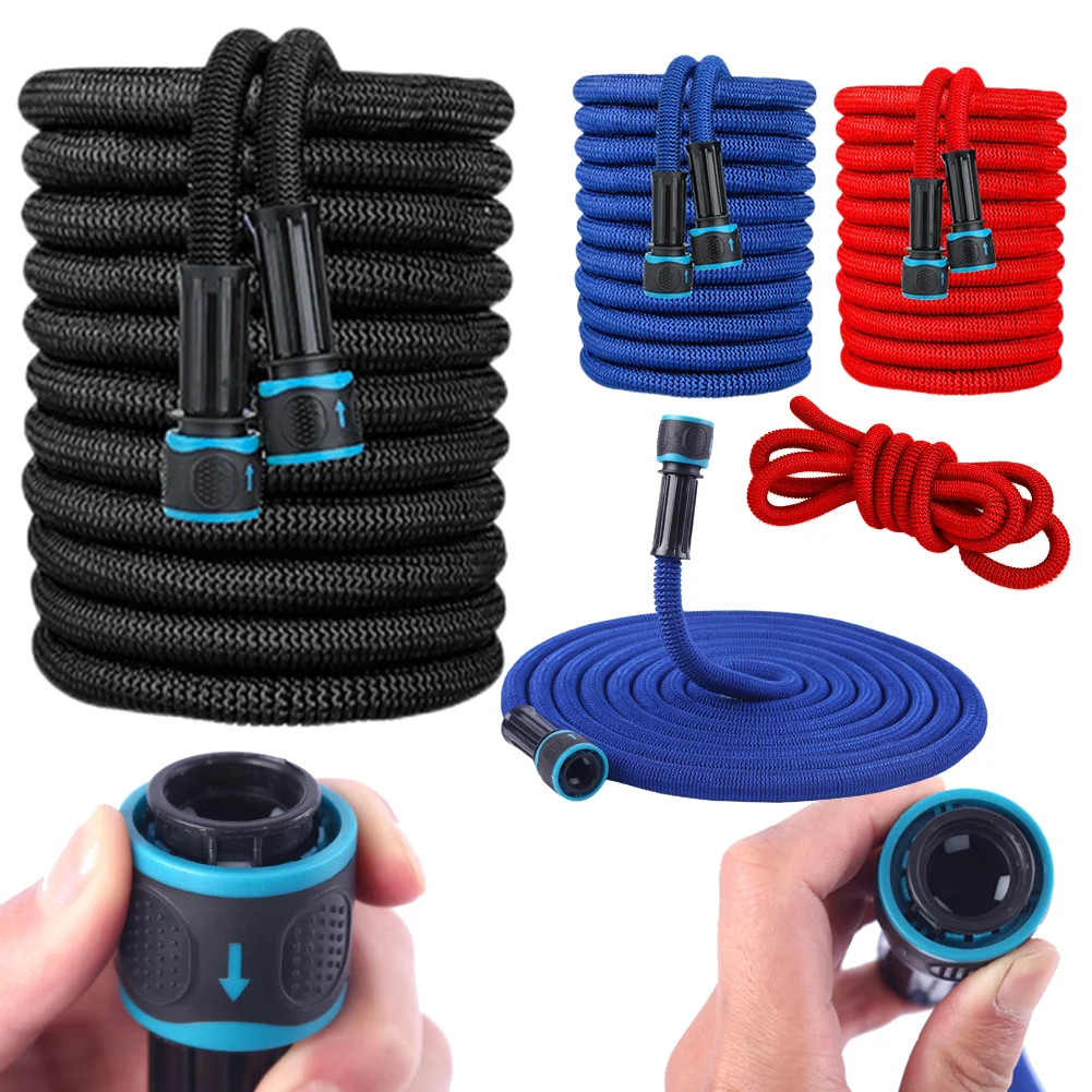 

Expandable Reel Magic Water Pipes No Kink TPE Flex Hose No Leaks Or Bursts Watering Hose Tube for Car Wash/Pet Cleaning/Watering