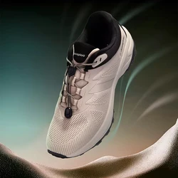 Baasploa New Hiking Shoes Men Casual Mesh Breathable Elastic Buckle Sneakers Male Outdoor Lightweight Non Slip Walking Shoes