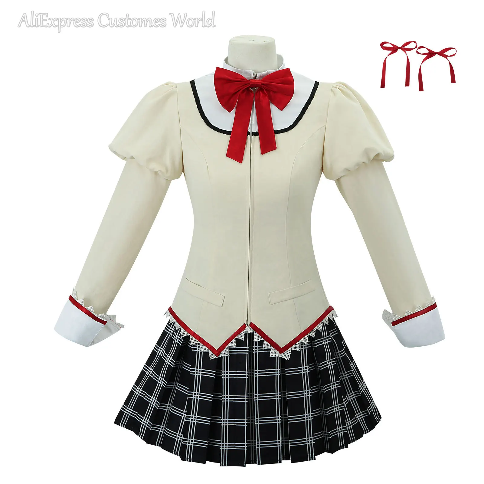 Kaname Madoka Akemi Homura Cosplay Costume School Uniform Puella Magi Madoka Magica Adult Anime Halloween Costumes Women Game