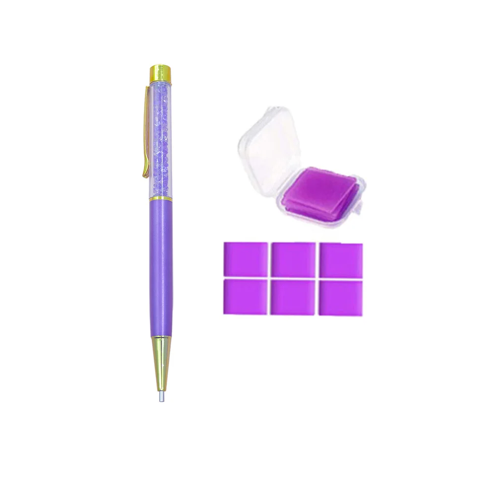 5d ferramentas de pintura diamante kit ponto cruz novo retrátil ponto broca caneta bandeja de argila antiderrapante tapete grânulo organizador acessórios