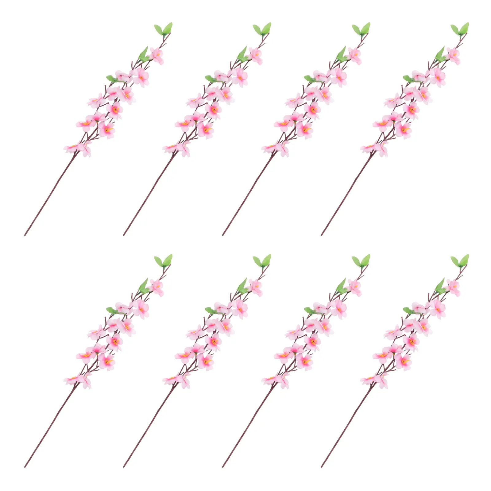 

10 Pcs Artificial Peach Blossom Branches Lightweight Simulation Peach Branches Decor Flower Arrangement