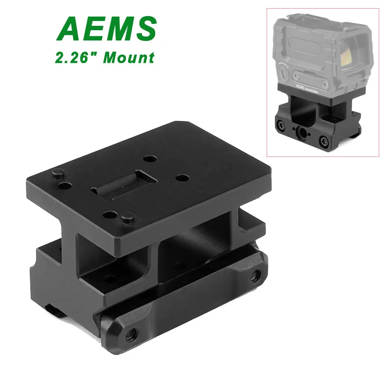 Tactical Aems Mount AEMS FAST Mount 2.26 Inches Optical Centerline Height Made of CNC Aluminum 6061-T6 Picatinny Rail