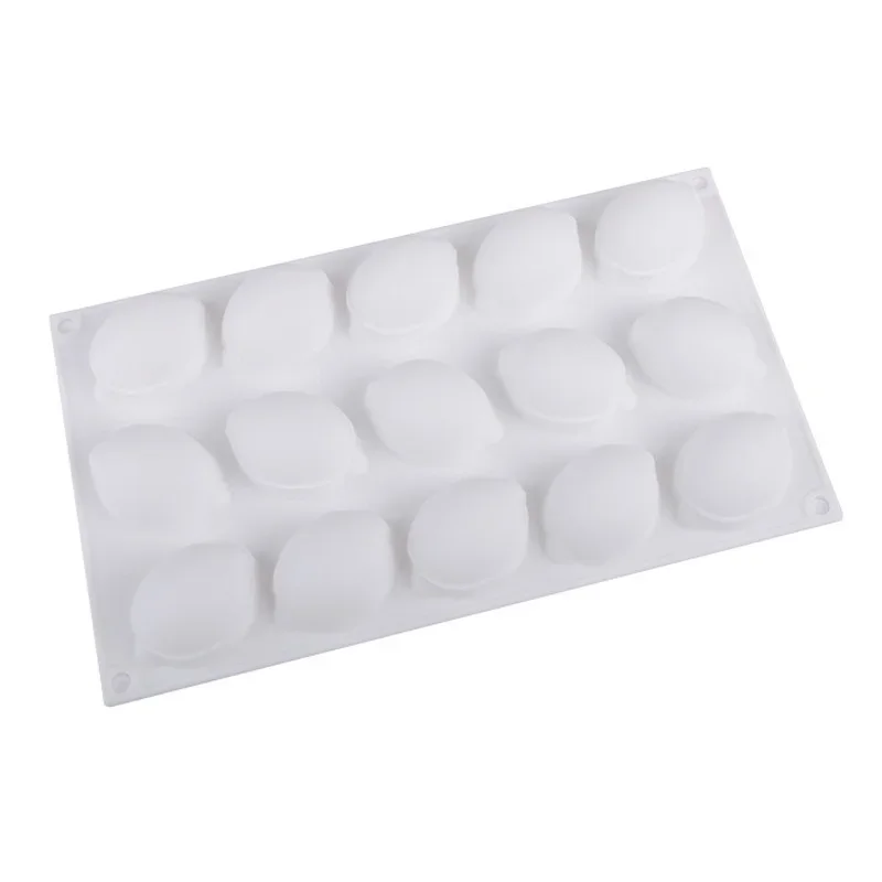 15 Cavity Mini Silicone Mousse Cake Mold Half A Lemon Silicone Mold Cake Decorating Bakeware