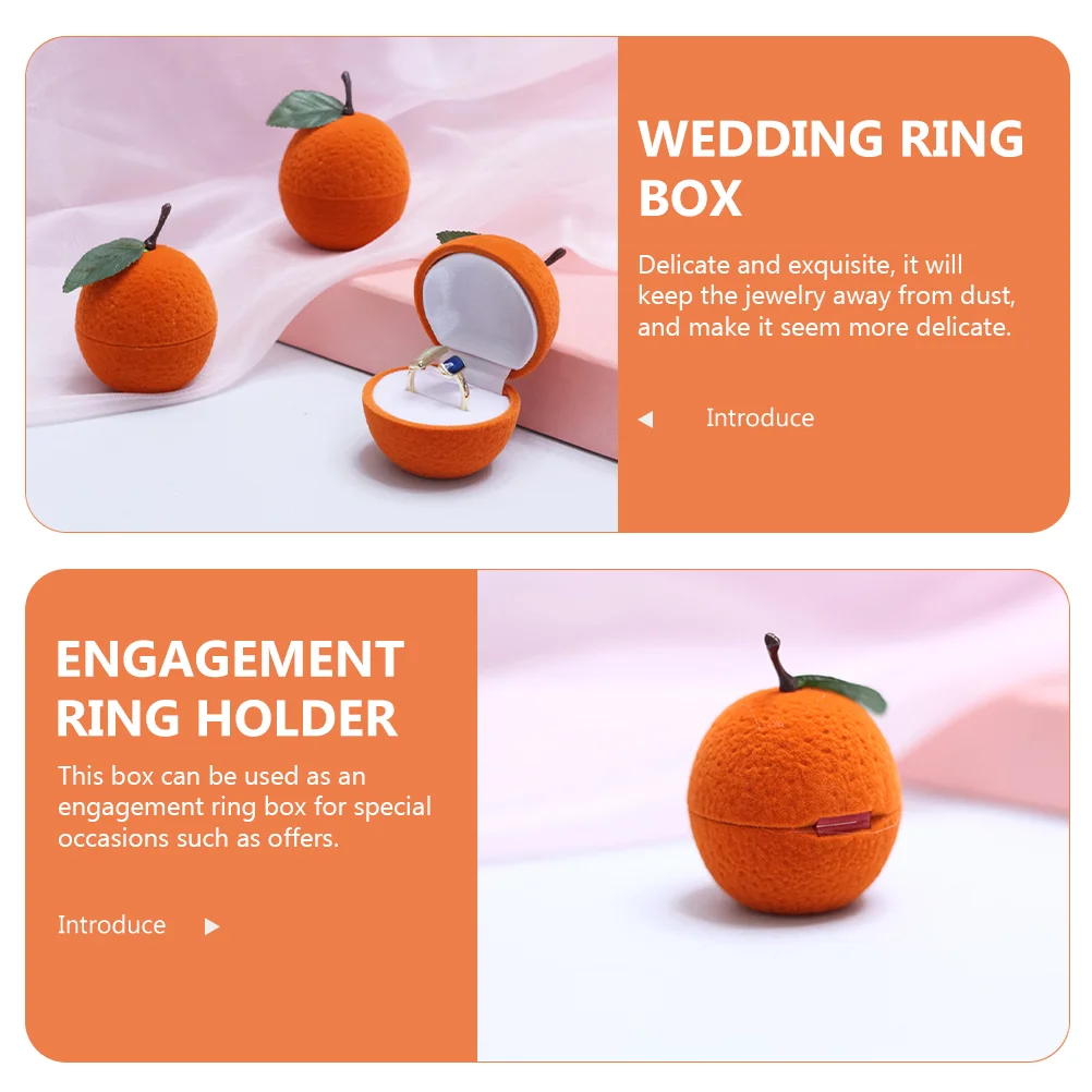 Engagement Ring Boxes for Proposal Gift Wedding Case Holder Plastic Embryo Storage Lovers Memorial