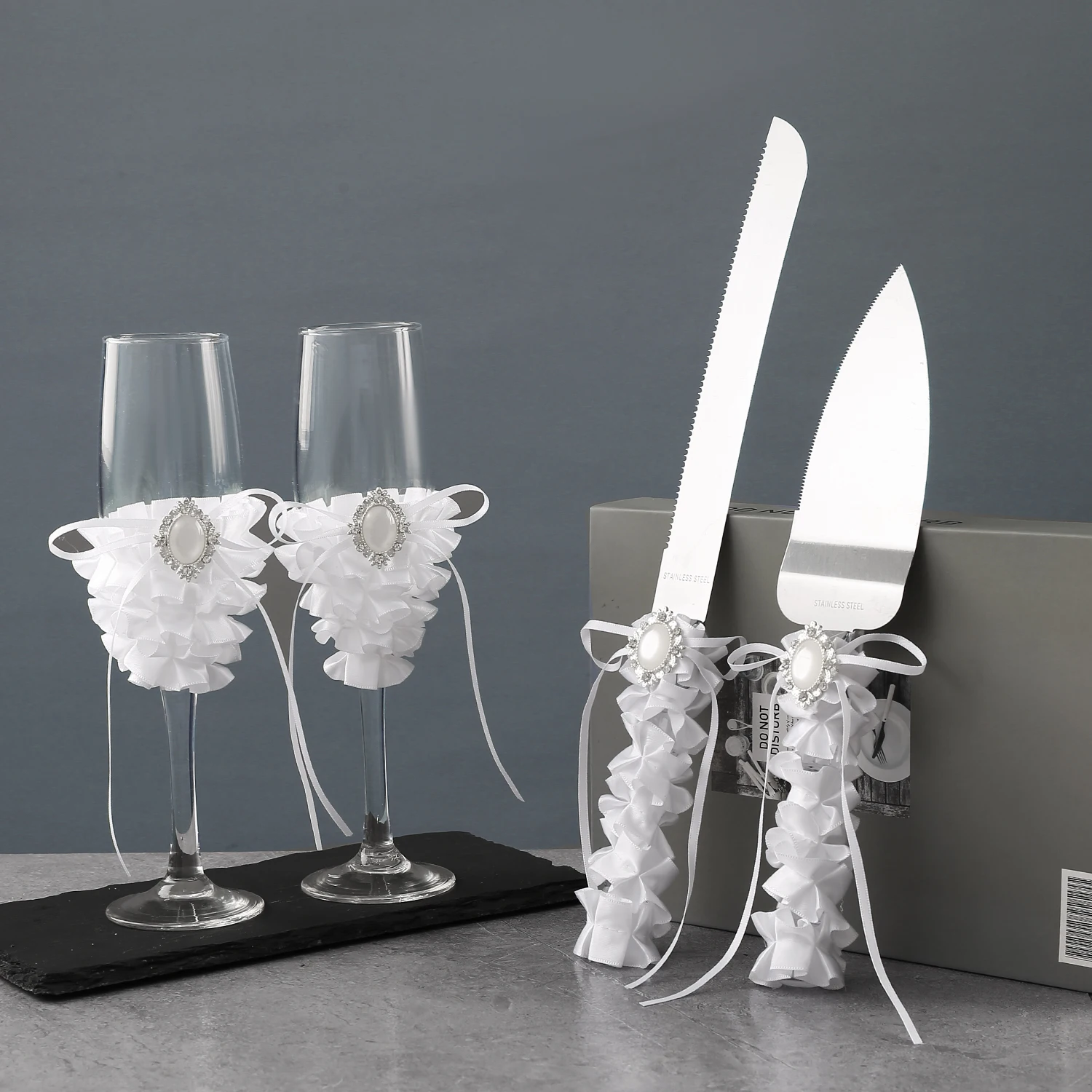 

Wedding wine glasses set of four lace champagne glasses wedding party birthday wedding anniversary