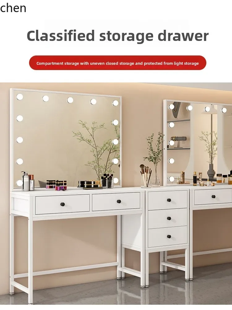 makeup table light luxury hair dressing table makeup dressing table barber shop mirror cabinet integrated