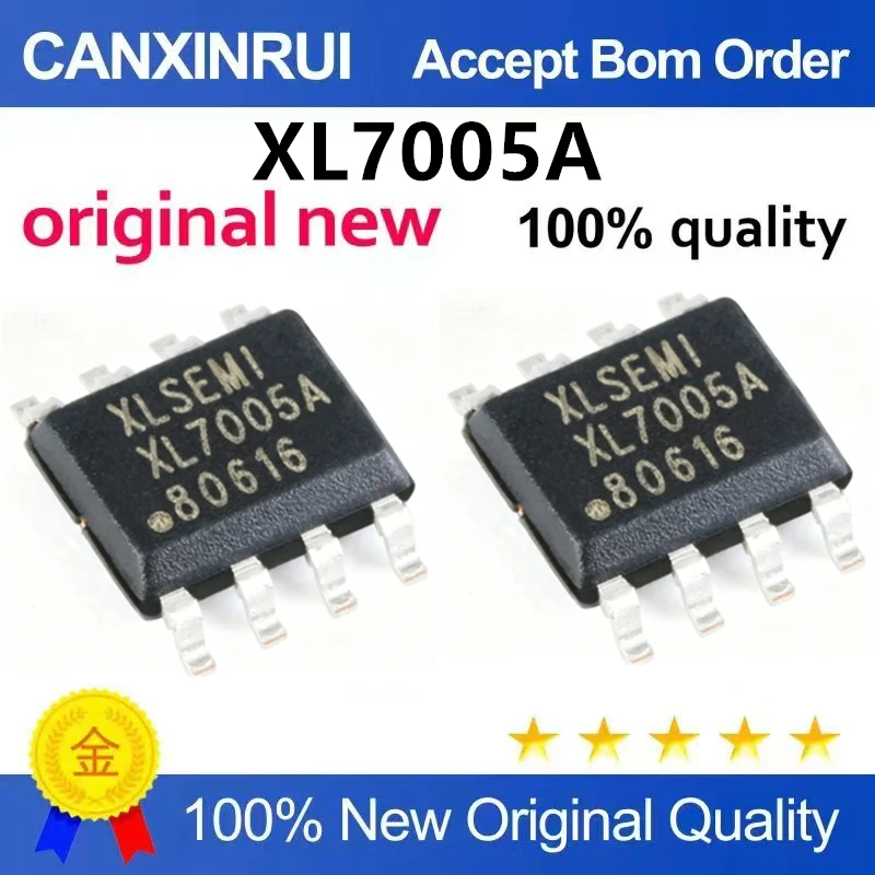 (5-100pieces)Original genuine XL7005A SOP-8 0.4A1.25-20V 150KHz step-down DC converter chip