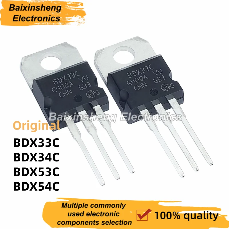 10PCS Original BDX33C BDX34C BDX53C BDX54C TO-220 Darlington transistor
