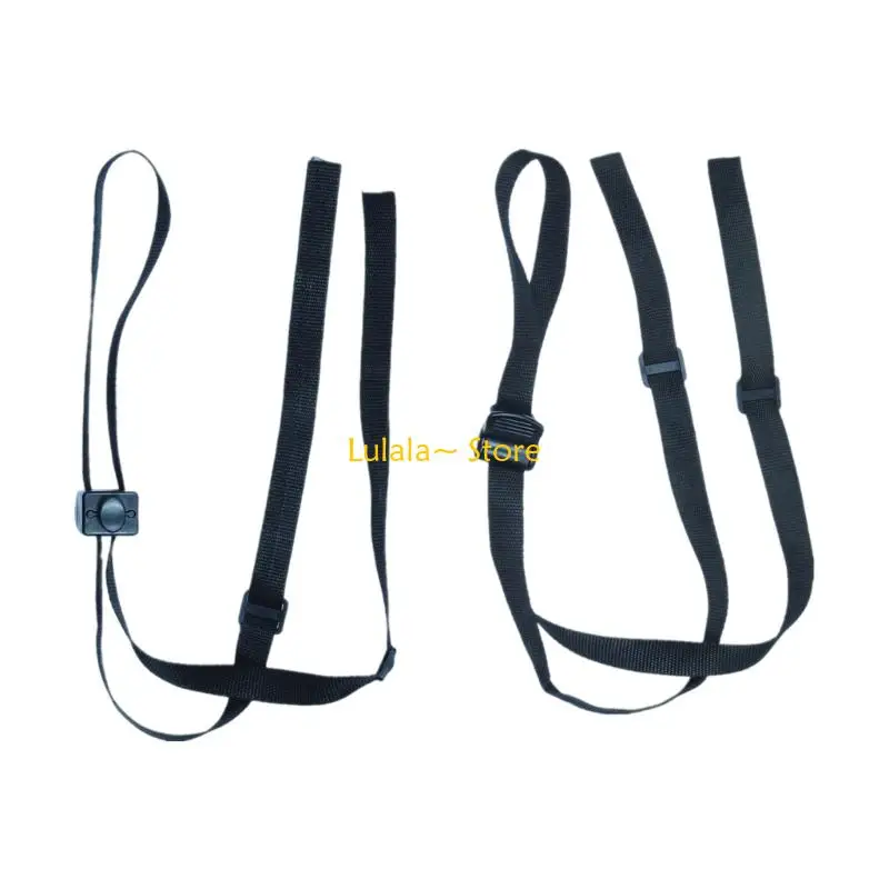 Y4QA Infant Strollers Strap With Safety Lock Nylon Fabric Easy Installation Backrest Support Tension Straps