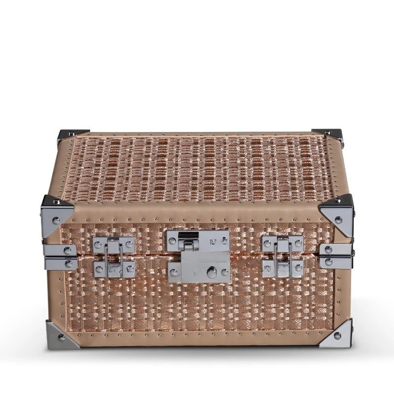 

Copper wire hand-woven watch hard case, storage jewelry box