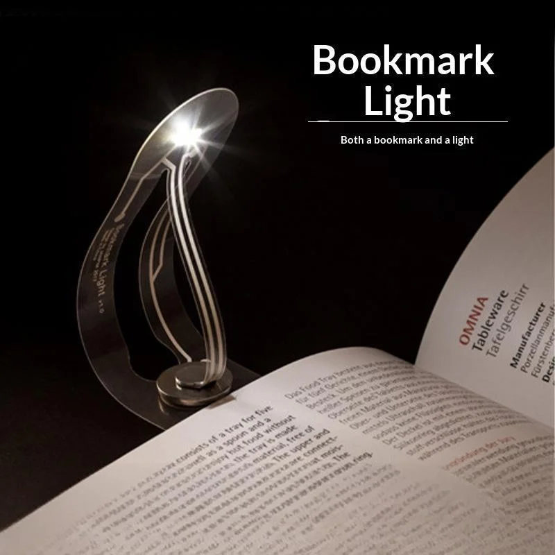 Mini LED Book Light 4000K Ultra thin Portable Reading Night Light Eye Protection Bookmark Lamp Students Dormitory Lights【SMQ】