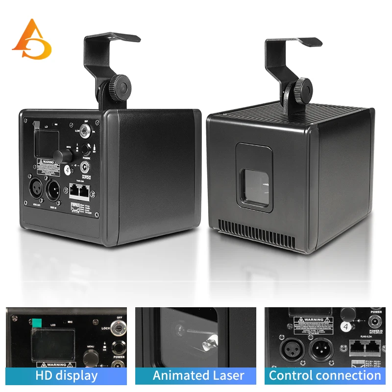 5W Battery Laser Light Scanner DJ ILDA DMX Beam Projector for Bars, Clubs, Disco, Christmas Parties, Weddings, and Performance