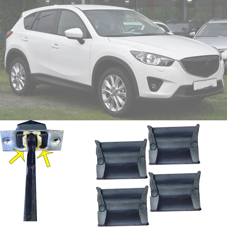4PCS For Rear Door Car Door Check Strap Repair Kit Stopper Damping