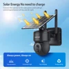 SECTEC 투야 태양광 PTZ 카메라 보안 와이파이 CCTV 무선 방수 감시 카메라, 야외 야간 투시, 3MP 2