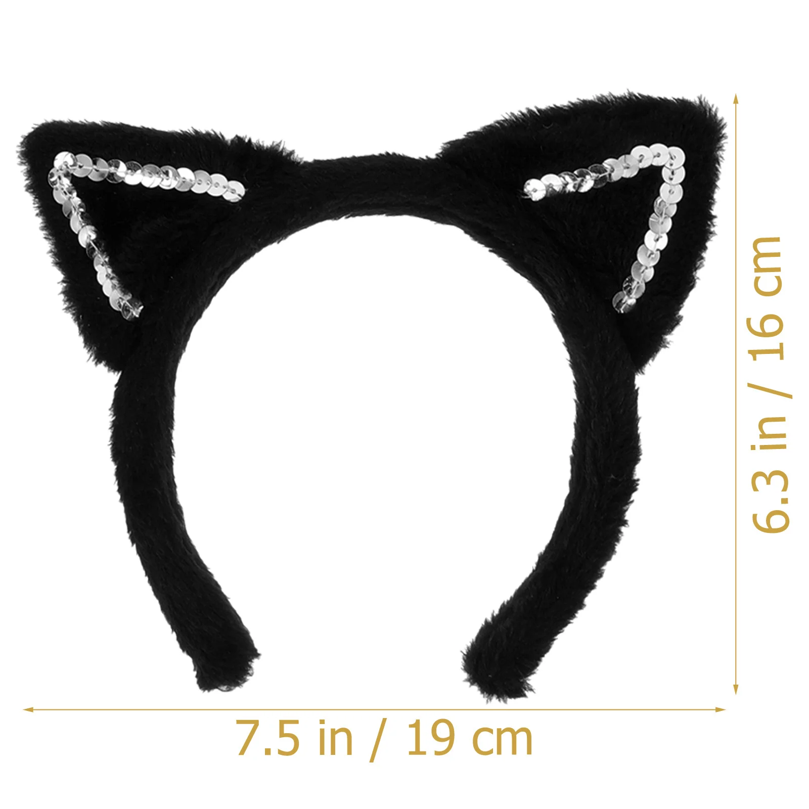 1 set Cat Ear Headband With Tail Set Cute Hair Decor For Women Party Cosplay Halloween Festival Photo Props Accessory