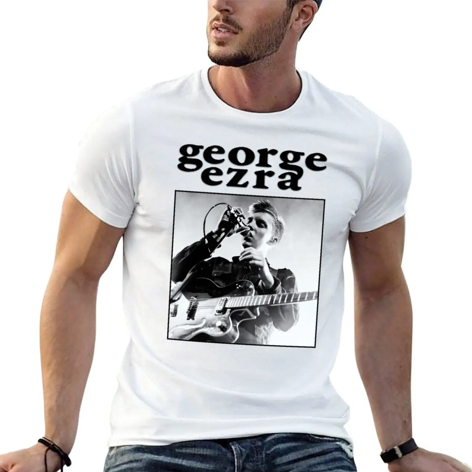 George Ezra T-Shirt Short sleeve tee hippie clothes shirts graphic tee men