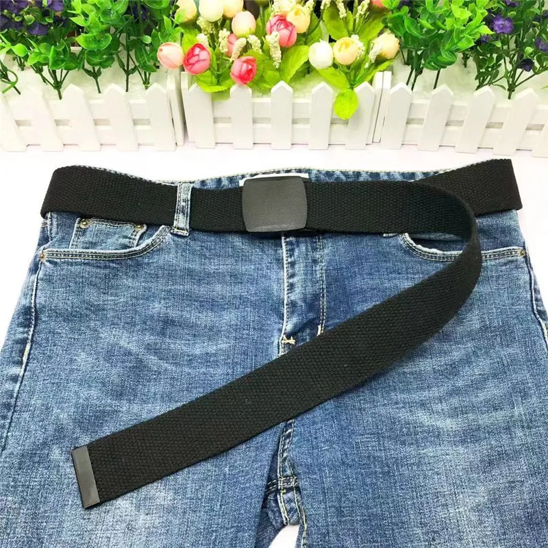 Männer Gürtel Outdoor Casual Leinwand Gürtel Metall Freies Training Taktische Gürtel Mit Hosen Jeans Gürtel Sport Gürtel Für Männer frauen – Detail 2