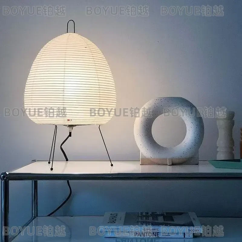 Japanese Wabi Sabi Noguchi Style Paper Lantern Floor Lamp Light for Living Room Desk Home Decor Exhibition Hall DIY