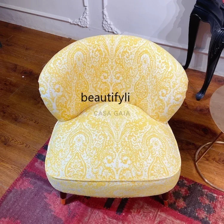 

yj5 Italy Modern Light Luxury Leisure Chair Living Room Sofa Cafe Bar Single-Seat Sofa Chair