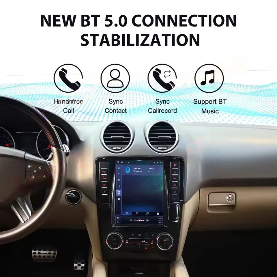 Car Multimedia Player For Mercedes-Benz ML 2005-2011 GPS Navigation Auto Stereo Head Unit 9.7