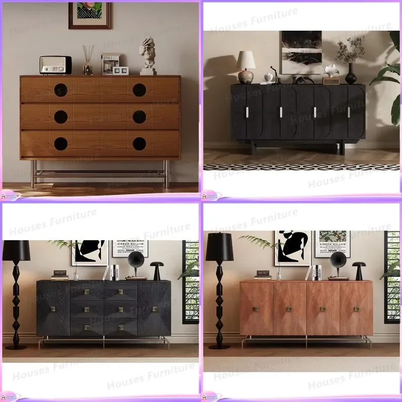 Modern Solid Wood Shoe Cabinet 2 Drawers Entryway Storage Bench Home Bar Hotel Furniture Personalized Design Locker Sideboard