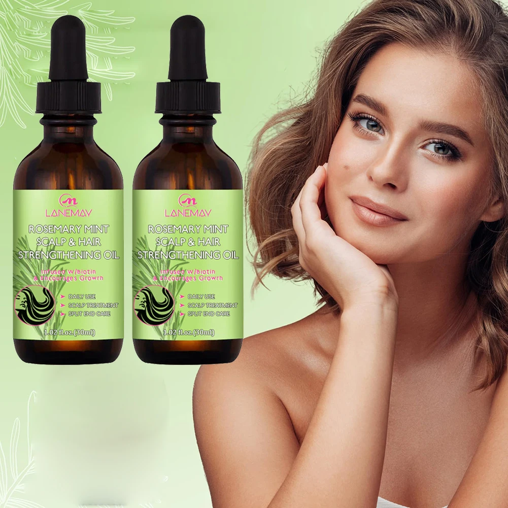 

1/2 шт. эфирное масло розмарина для роста волос, питательное восстановление кожи головы, сыворотка для поврежденных сухих волос, масло розмарина для волос, кожи ресниц